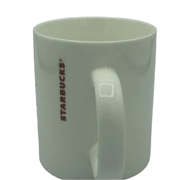2014 Holiday Starbucks Red Starburst Coffee Mug 12 oz - Picture 5 of 7